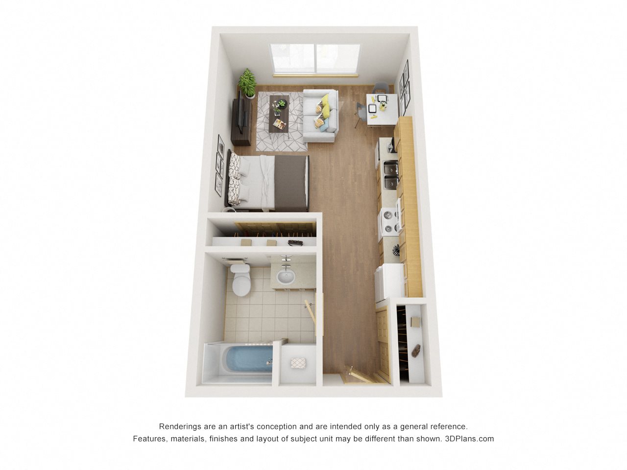 Floor Plans of The Confluence in Tukwila, WA